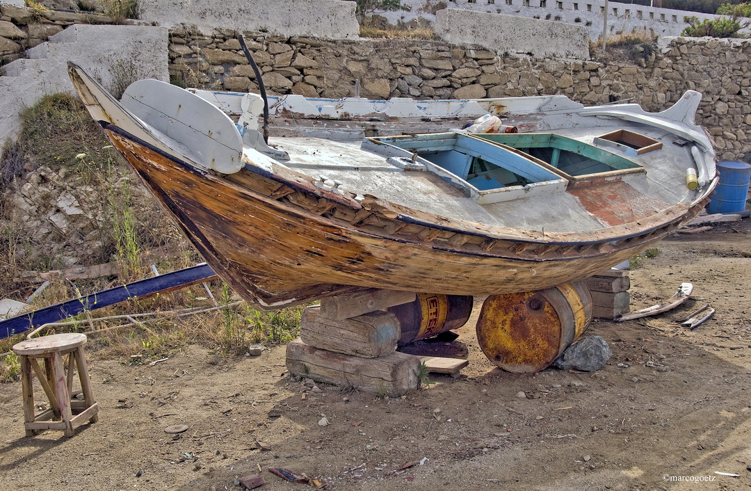 FISCHERBOOT MYKONOS GRIECHENLAND 